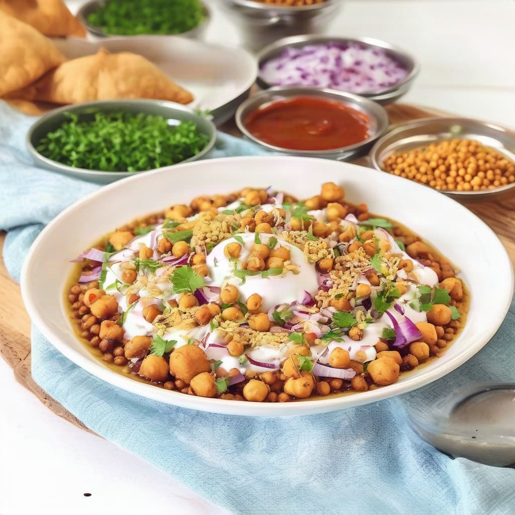 Samosa Chana Chaat